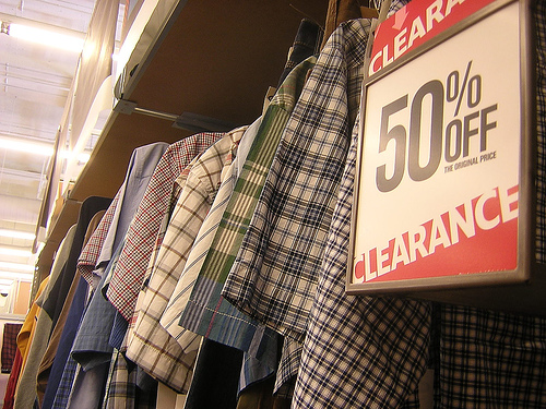 clearance sale